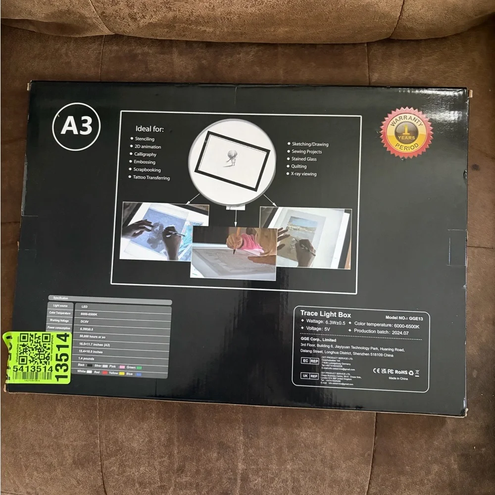 A3 Light💡 Tracing Pad for Diamond Art🎨Bright Board w Adjustable Brightness🔅🔆